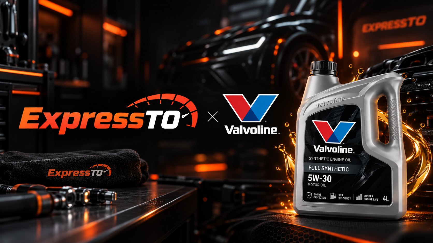 Экспресс-ТО работает на моторном масле Valvoline